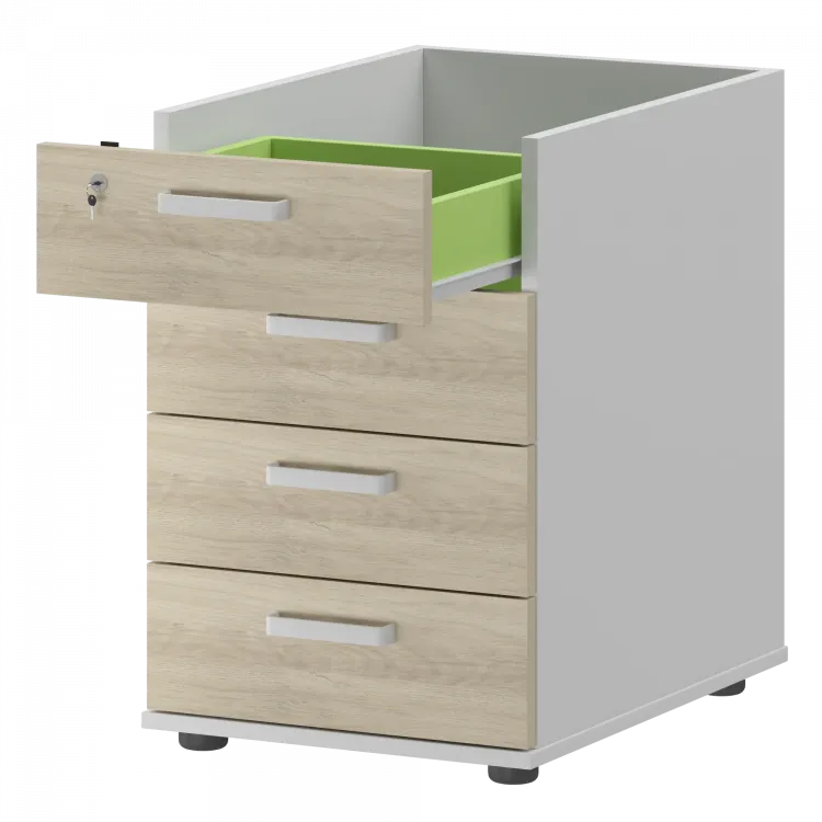 Корпус тумбы приставной с ЦЗ СМТ-4ПЦ Белый/Кронберг 434x600x725 Смарт