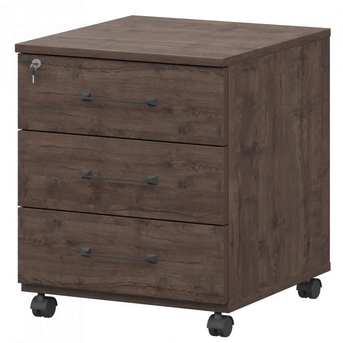 Тумба мобильная с центральным замком К-923 Дуб апрель 434x470x600 Приоритет