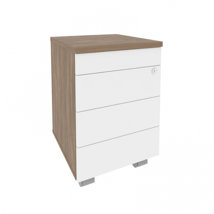 Onix Direct Тумба мобильная (TIP-ON) O.TM-3 TIP Дуб Аризона/Белый Бриллиант 432*460*633