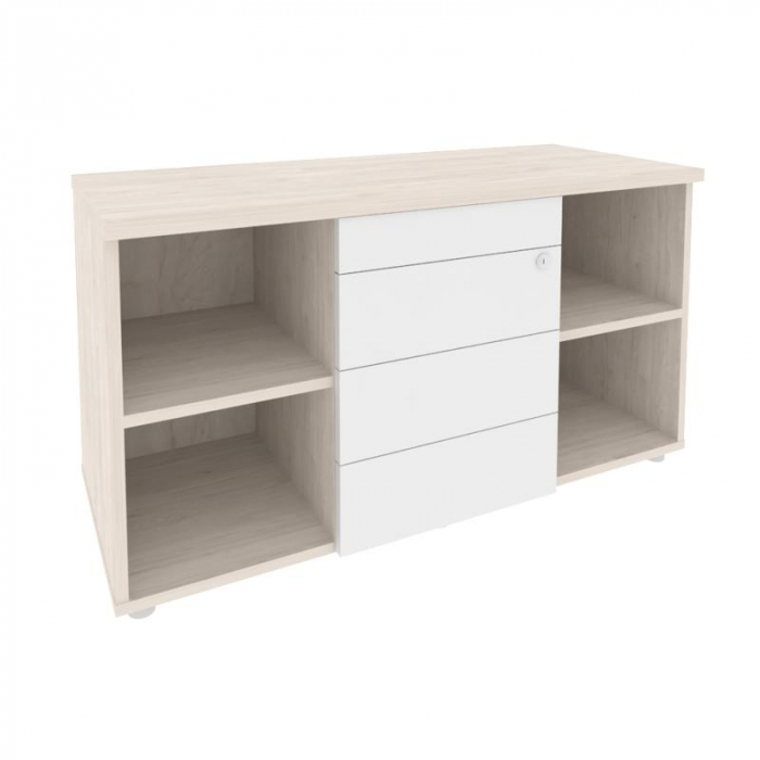 Onix Direct Тумба сервисная с ящиками TIP-ON O.TS-11 TIP Денвер Светлый/Белый Бриллиант 1100*460*598