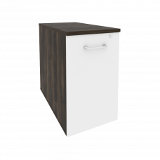 Onix Тумба низкая выдвижная приставная/опорная O.VTPO-1.8 Дуб Мали/Белый Бриллиант 432*800*750