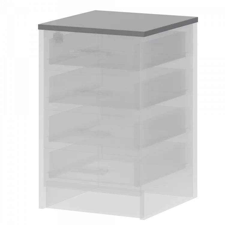 Крышка к приставным тумбам А-705 Серый 440x450x22 Арго