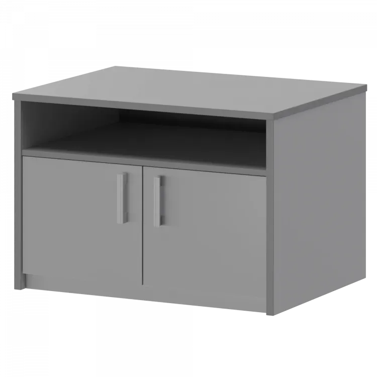 Тумба под оргтехнику АТ-10 Серый 800x600x600 Арго