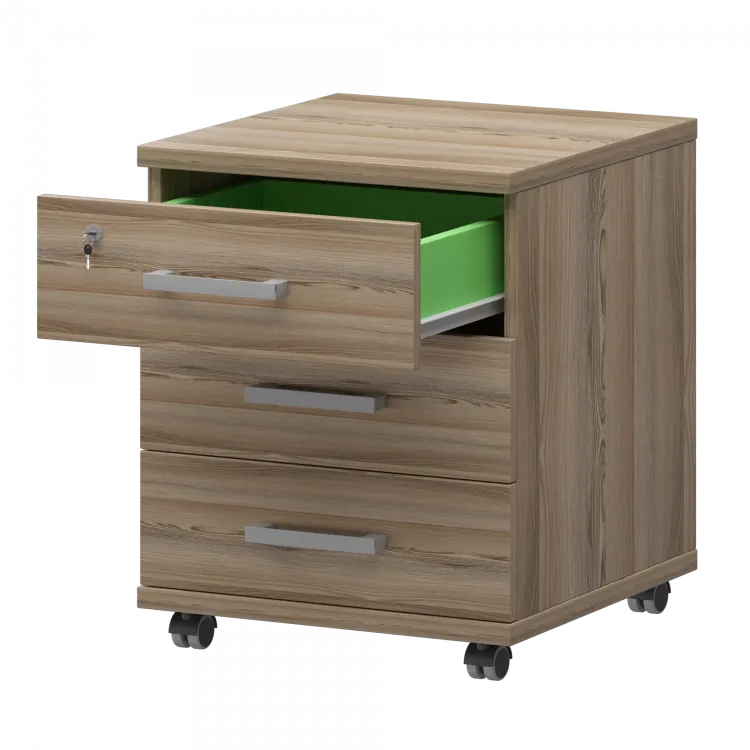 Тумба подкатная НТ-330 Дуб сафари 430x442x583 Аргентум