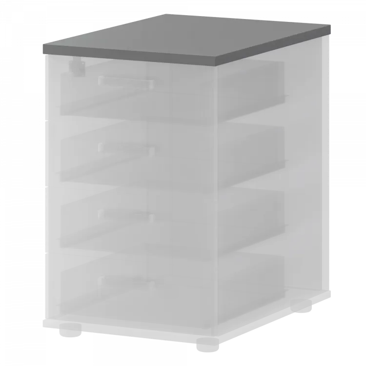 Топ для приставной тумбы СМТ-4Т25-6 Графит 434x600x25 Смарт