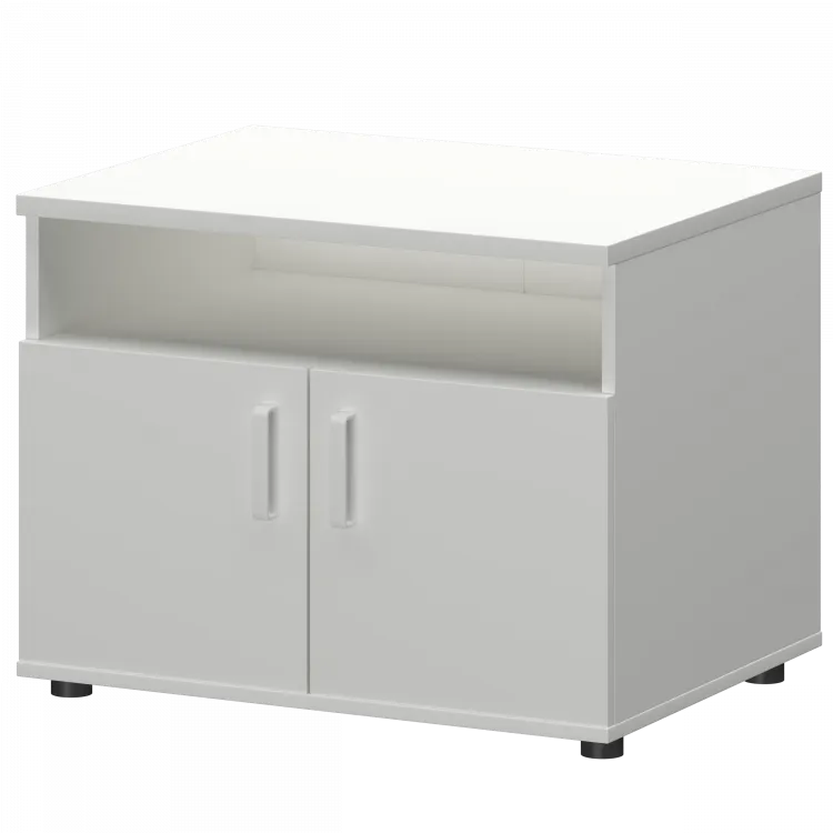 Тумба для оргтехники СМТ-2ДН Белый 800x600x625 Смарт