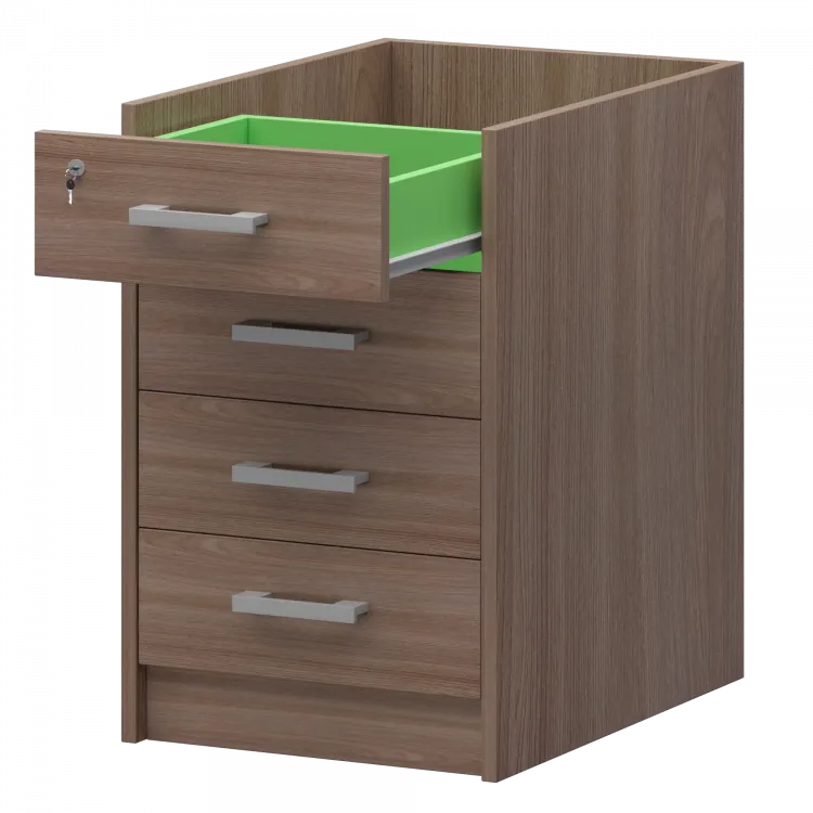 Корпус тумбы приставной АТ-07 Темный шимо 440x600x740 Арго