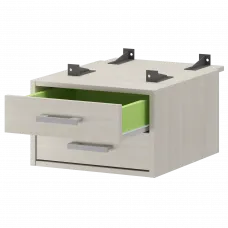 Тумба подвесная для столов на м/каркасе гл.730 мм АМТ2-02.73 Ясень шимо 432x546x296 Арго-М