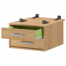 Тумба подвесная для столов на м/каркасе гл.730 мм АМТ2-02.73 Ольха 432x546x296 Арго-М