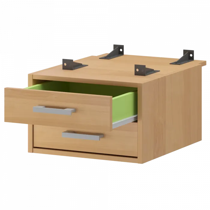 Тумба подвесная для столов на м/каркасе гл.730 мм АМТ2-02.73 Ольха 432x546x296 Арго-М