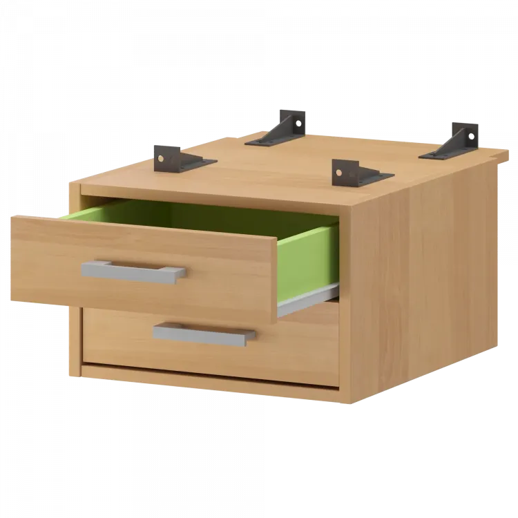 Тумба подвесная для столов на м/каркасе гл.730 мм АМТ2-02.73 Ольха 432x546x296 Арго-М