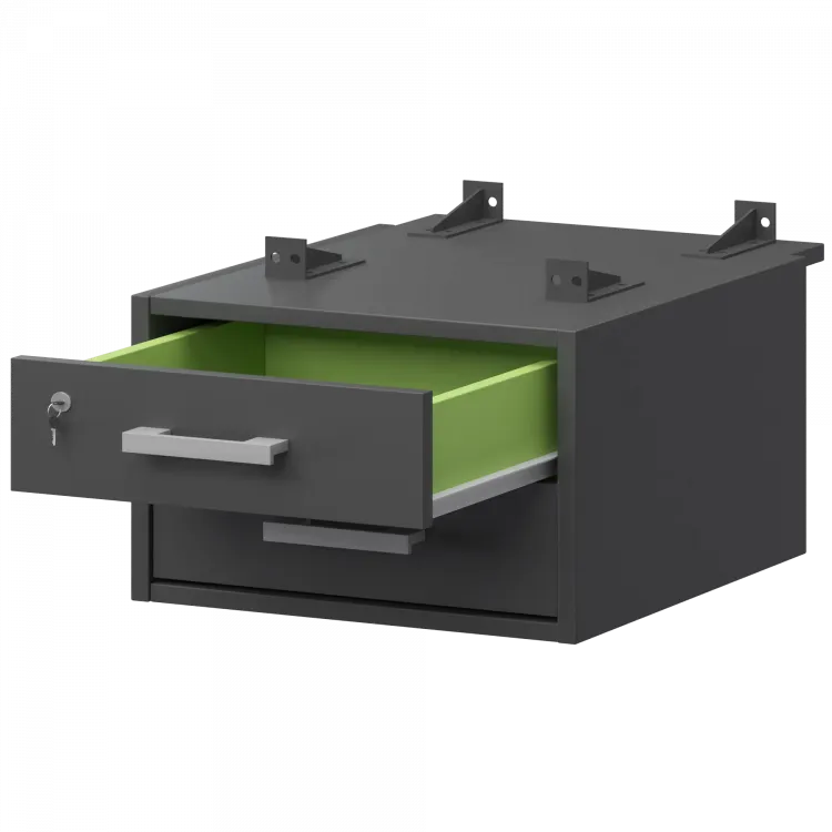 Тумба подвесная для столов на м/каркасе АМТ2-02М.73 Антрацит/Антрацит 432x546x296 Арго-М