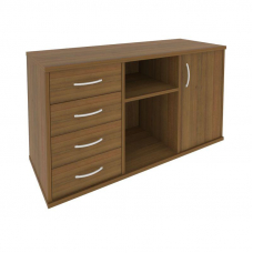 Riva Тумба под оргтехнику с фолдингом А.МТ-2F Орех Гварнери 1192*450*667