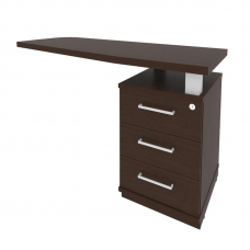 First Тумба приставная с топом правая KTP-2 (R) Венге Цаво 1300*500*765