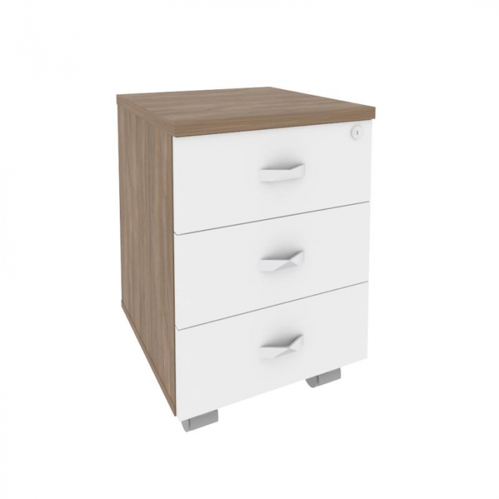 Onix Direct Тумба мобильная O.TM-3 Дуб Аризона/Белый Бриллиант 432*460*611