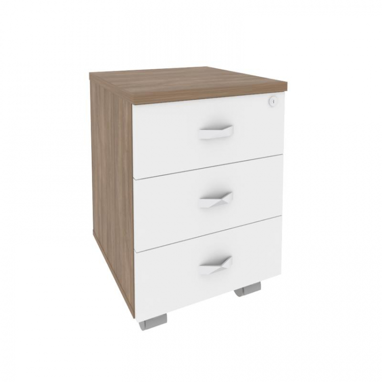 Onix Direct Тумба мобильная O.TM-3 Дуб Аризона/Белый Бриллиант 432*460*611