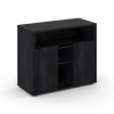 Касл Греденция CS.D-GR-1 Каштан Тоскана/Лакобель Black 1202*450*1011