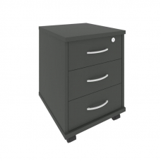 Riva Тумба подкатная 3 ящ. с фолдингом А.ТМ-3F Антрацит 420*450*556