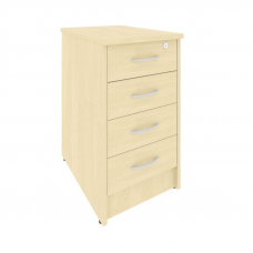 Riva Тумба приставная с фолдингом (4 ящика, с замком) А.ТП-4.1F-S Клен 412*600*750