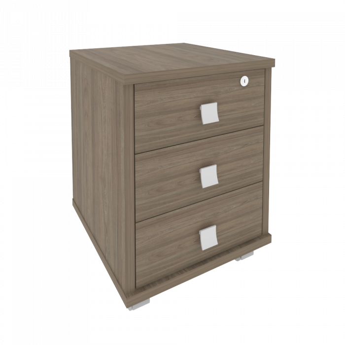 Style Тумба подкатная 3 ящ. с фолдингом Л.ТМ-3F Вяз Благородный 420*450*563