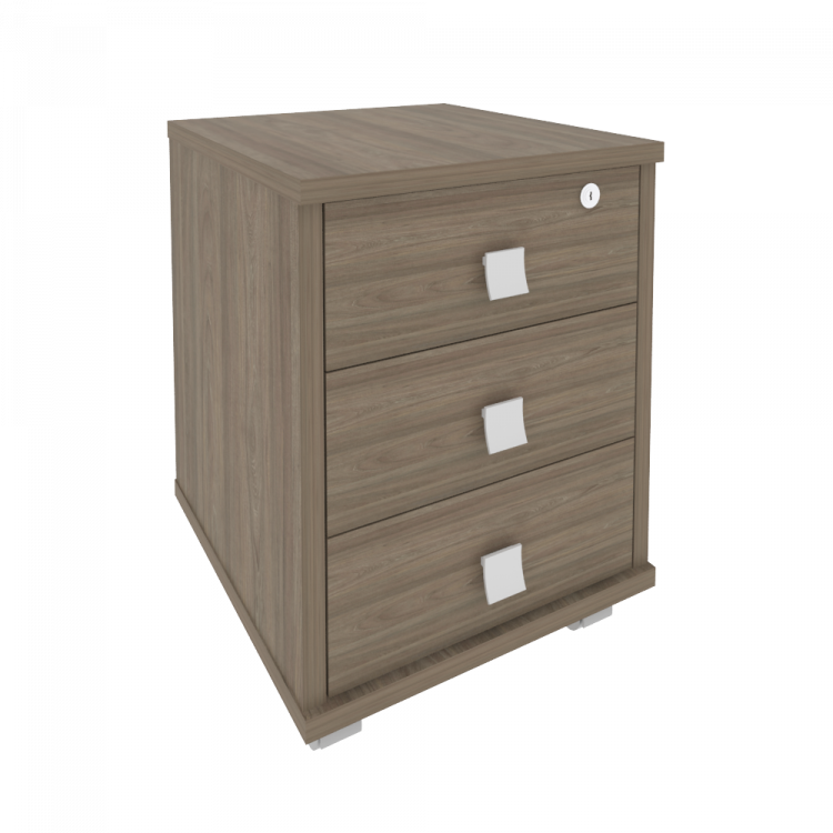 Style Тумба подкатная 3 ящ. с фолдингом Л.ТМ-3F Вяз Благородный 420*450*563