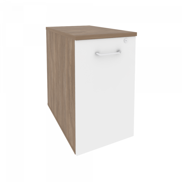Onix Тумба низкая выдвижная приставная/опорная O.VTPO-1.7 Дуб Аризона/Белый Бриллиант 432*720*750