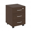 Nova S Тумба подкатная (3 ящика, с замком) В.ТМ-3 Венге Цаво 407*439*556