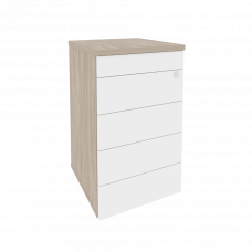 Onix Тумба приставная (TIP-ON) O.TP-4 TIP Дуб Аттик/Белый Бриллиант 432*460*750