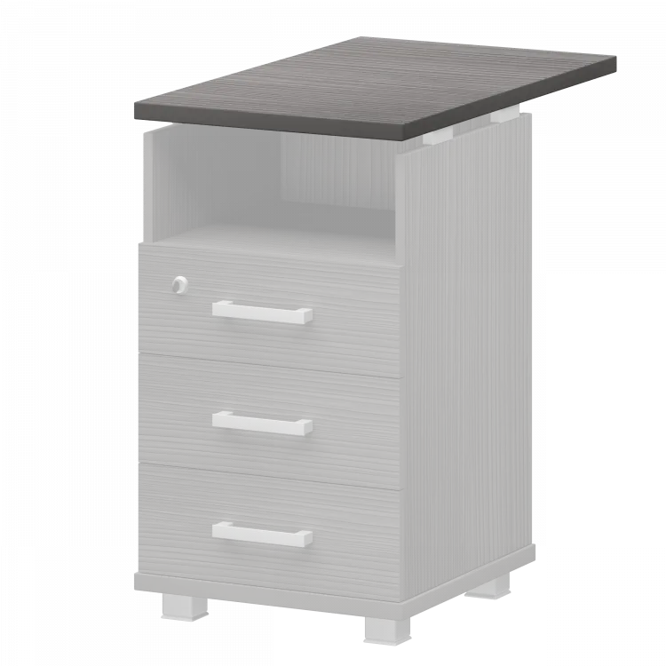 Крышка НТ-320.73 Лиственница 438x730x25 Аргентум