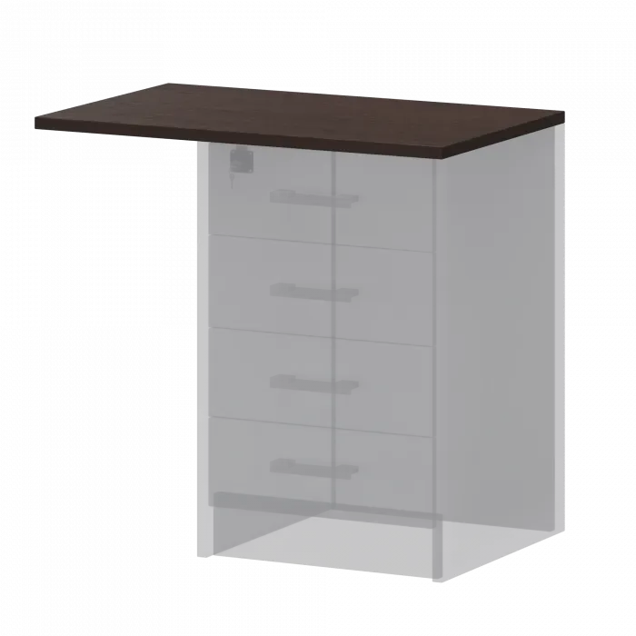 Крышка к приставным тумбам А-706.Ф Дуб венге 730x450x22 Арго