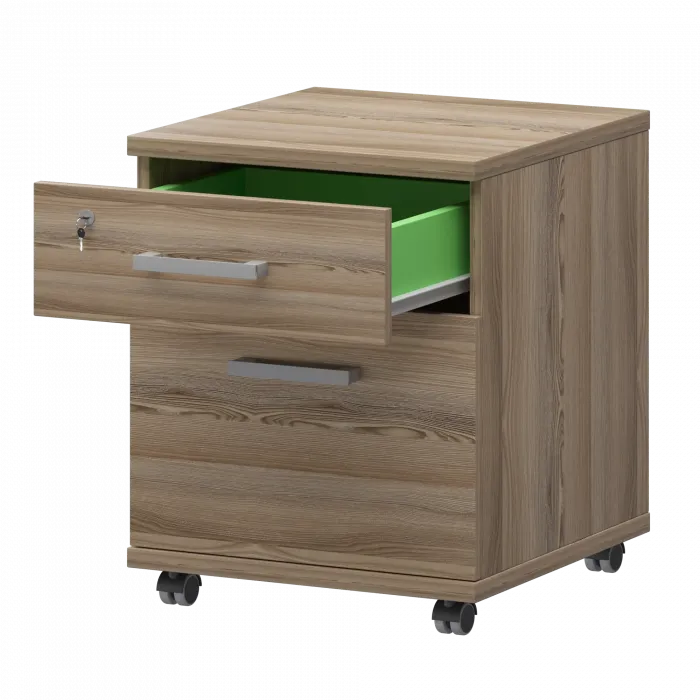 Тумба подкатная файловая НТ-330.ФЛ Дуб сафари 430x442x583 Аргентум