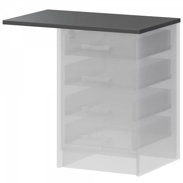 Крышка к приставным тумбам А-705 Антрацит 440x450x22 Арго