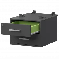 Тумба подвесная для столов на м/каркасе гл.730 мм АМТ2-02Ц.73 Антрацит/Антрацит 432x546x360 Арго-М