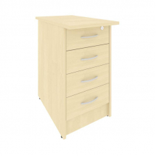 Riva Тумба приставная с фолдингом (4 ящика, с замком) А.ТП-4.2F-S Клен 412*720*750