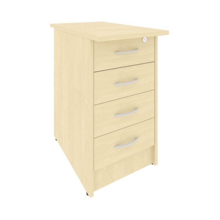 Riva Тумба приставная с фолдингом (4 ящика, с замком) А.ТП-4.2F-S Клен 412*720*750