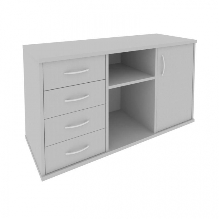 Riva Тумба под оргтехнику с фолдингом А.МТ-2F Серый 1192*450*667