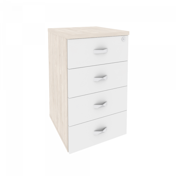 Onix Тумба приставная O.TP-4 Денвер Светлый/Белый Бриллиант 432*460*750