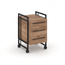 Rift Direct Тумба мобильная RF.TMR-001 Дуб Табак/Металл Черный/Черный Ручки 424*500*680