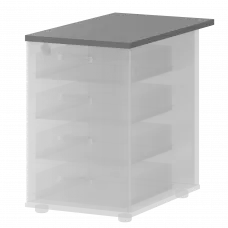 Топ для приставной тумбы СМТ-4Т25-73 Графит 434x730x25 Смарт