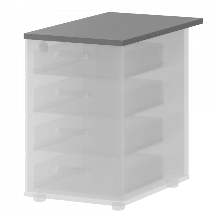 Топ для приставной тумбы СМТ-4Т25-73 Графит 434x730x25 Смарт