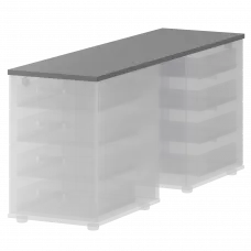 Топ единый для двух приставных тумб СМТ-4Т25-15 Графит 434x1496x25 Смарт