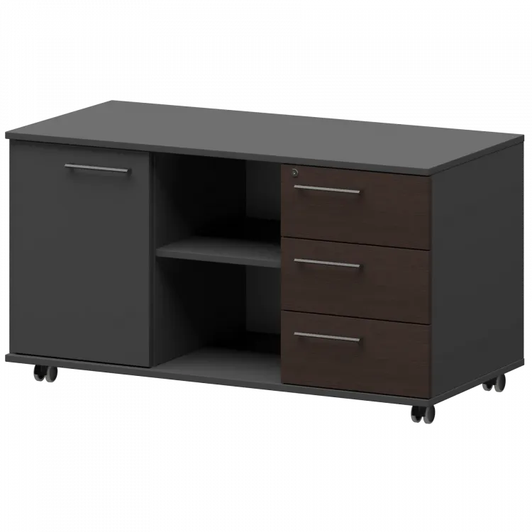 Креденция правая KZT-62R Дуб венге/Графит 1200x568x648 Кортез