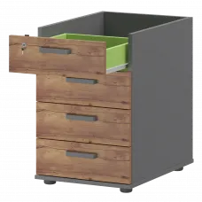 Корпус тумбы приставной СМТ-4П Графит/Таксония 434x600x725 Смарт