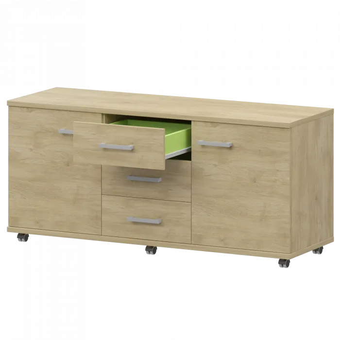 Греденция НТ-350.60 Баттл Рок 1346x442x603 Аргентум