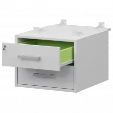 Тумба подвесная для столов на м/каркасе гл.730 мм АМТ2-02Ц.73 Белый/Белый 432x546x360 Арго-М