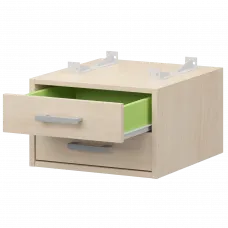 Тумба подвесная для столов на м/каркасе гл.600 мм АМТ2-02.60 Бук/Белый 432x470x296 Арго-М