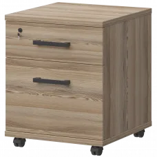 Тумба подкатная файловая НТ-330.ЧФ Дуб сафари 446x445x583 Аргентум