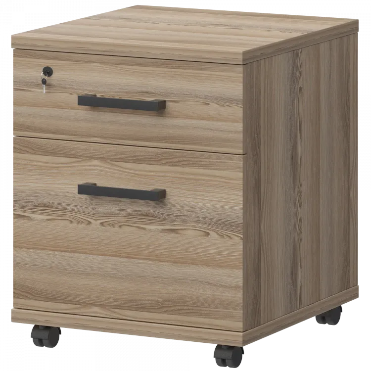 Тумба подкатная файловая НТ-330.ЧФ Дуб сафари 446x445x583 Аргентум