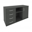 Riva Тумба под оргтехнику с фолдингом А.МТ-2F Антрацит 1192*450*667 Riva Тумба под оргтехнику с фолдингом А.МТ-2F Антрацит 1192*450*667