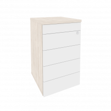 Onix Тумба приставная (TIP-ON) O.TP-4 TIP Денвер Светлый/Белый Бриллиант 432*460*750